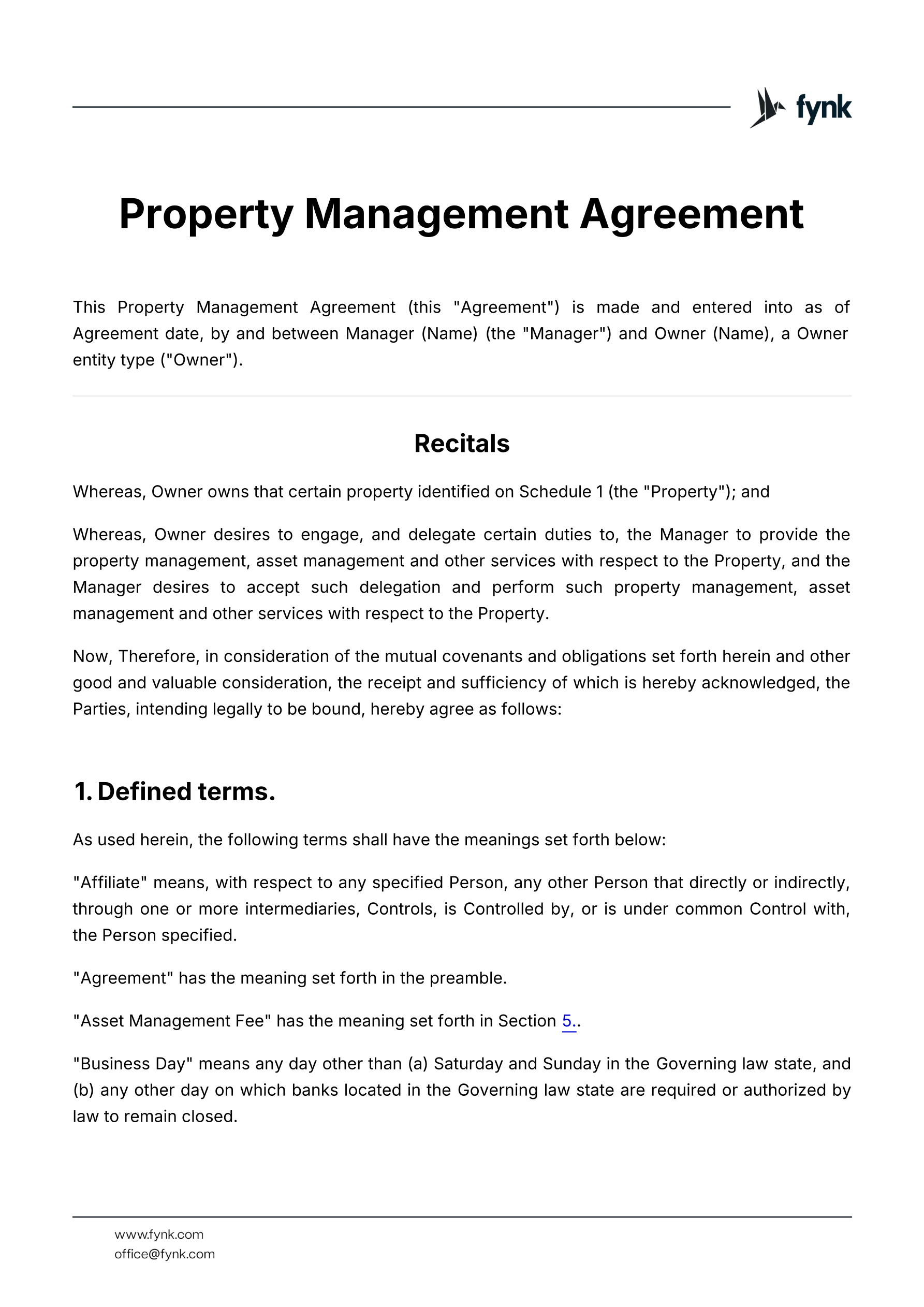 Property management