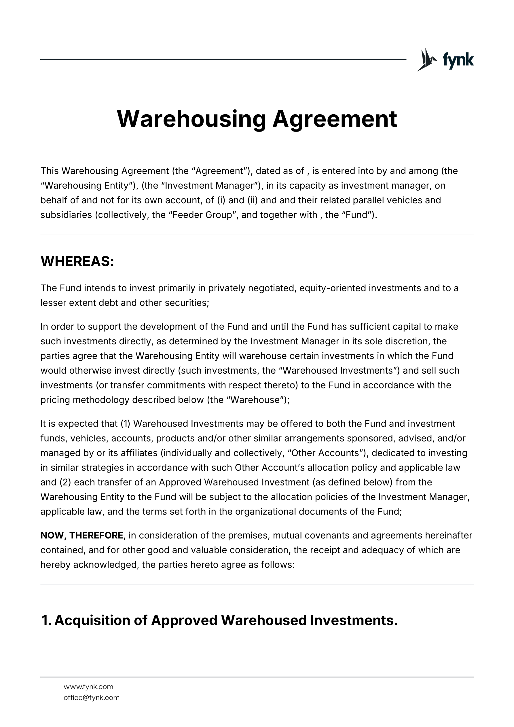 Warehousing