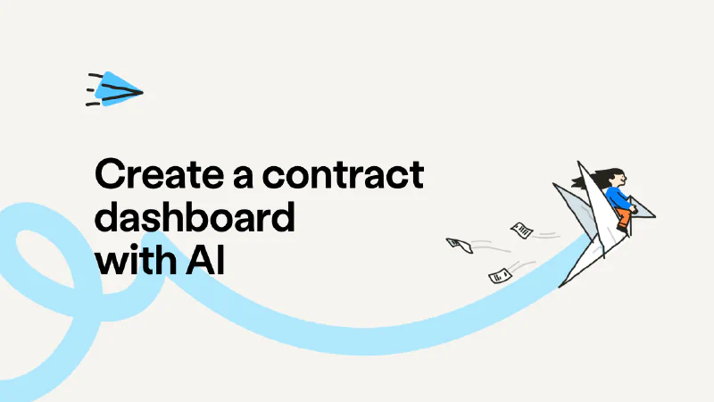 Create a contract management dashboard with AI