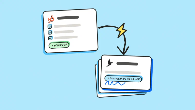 Create contracts in bulk from HubSpot deals