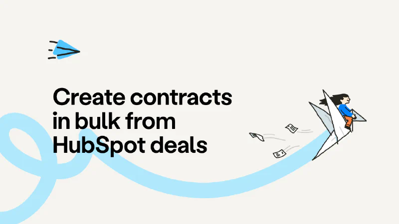 Create contracts in bulk from HubSpot deals
