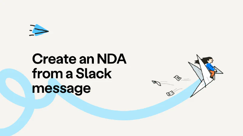 Create and send NDAs for signing directly from Slack