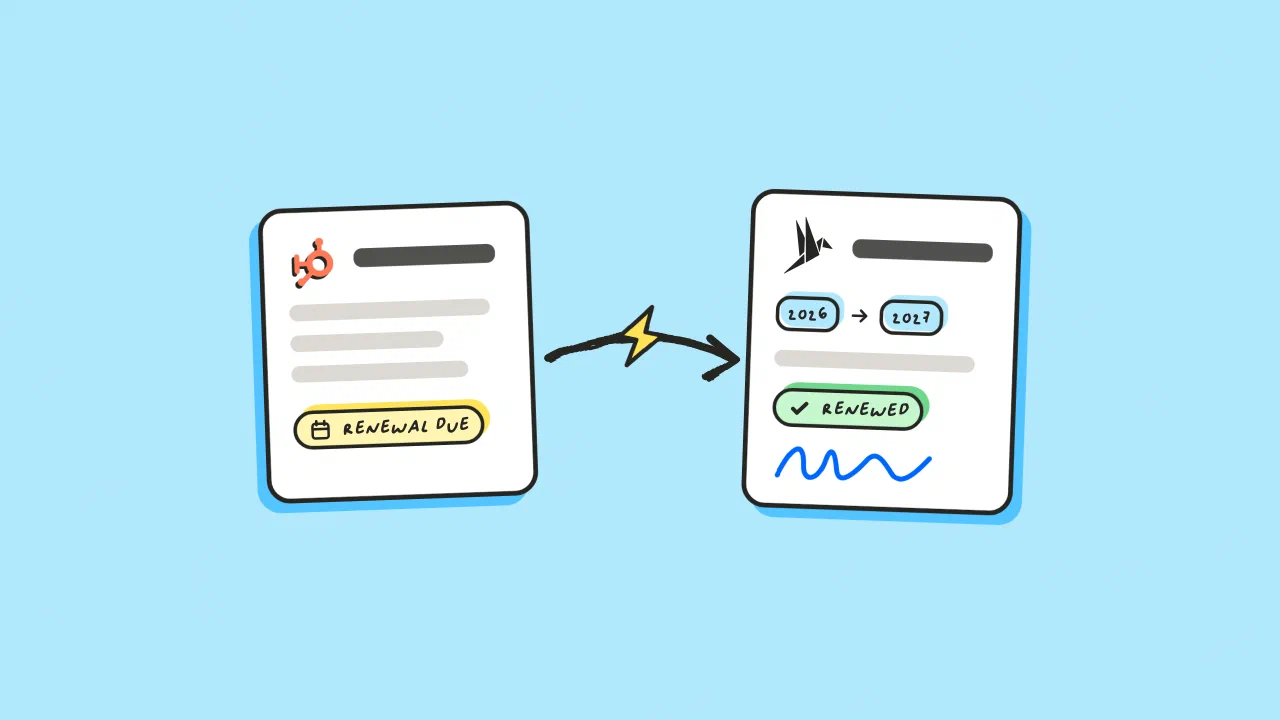 Create a renewal contract in HubSpot