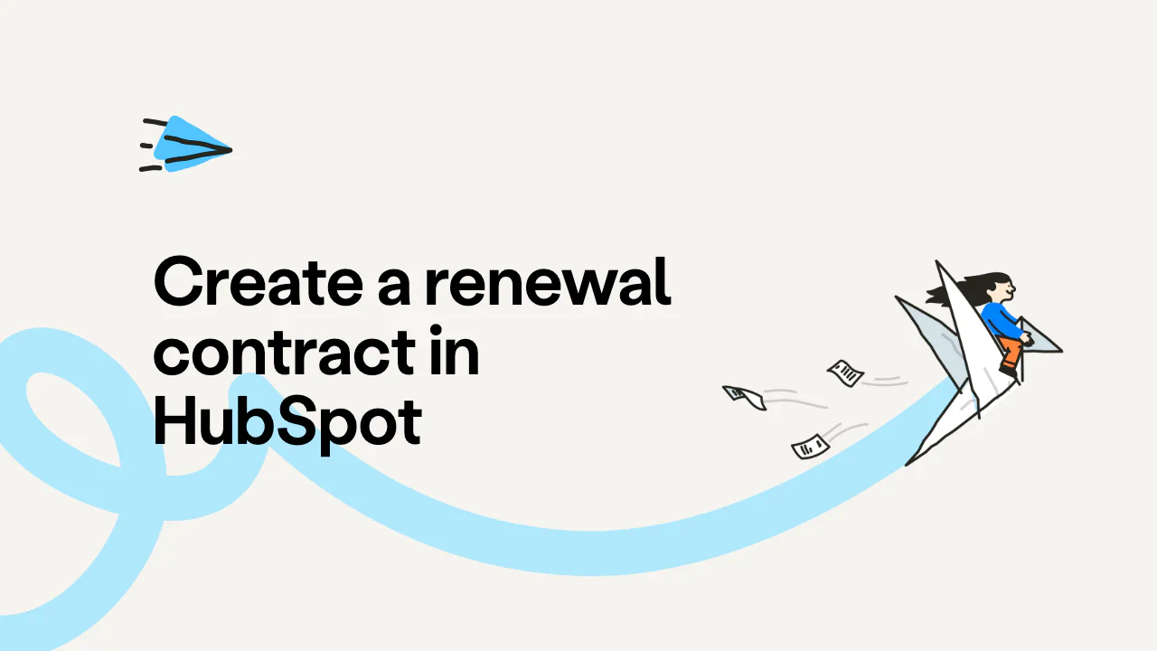 Create a renewal contract in HubSpot