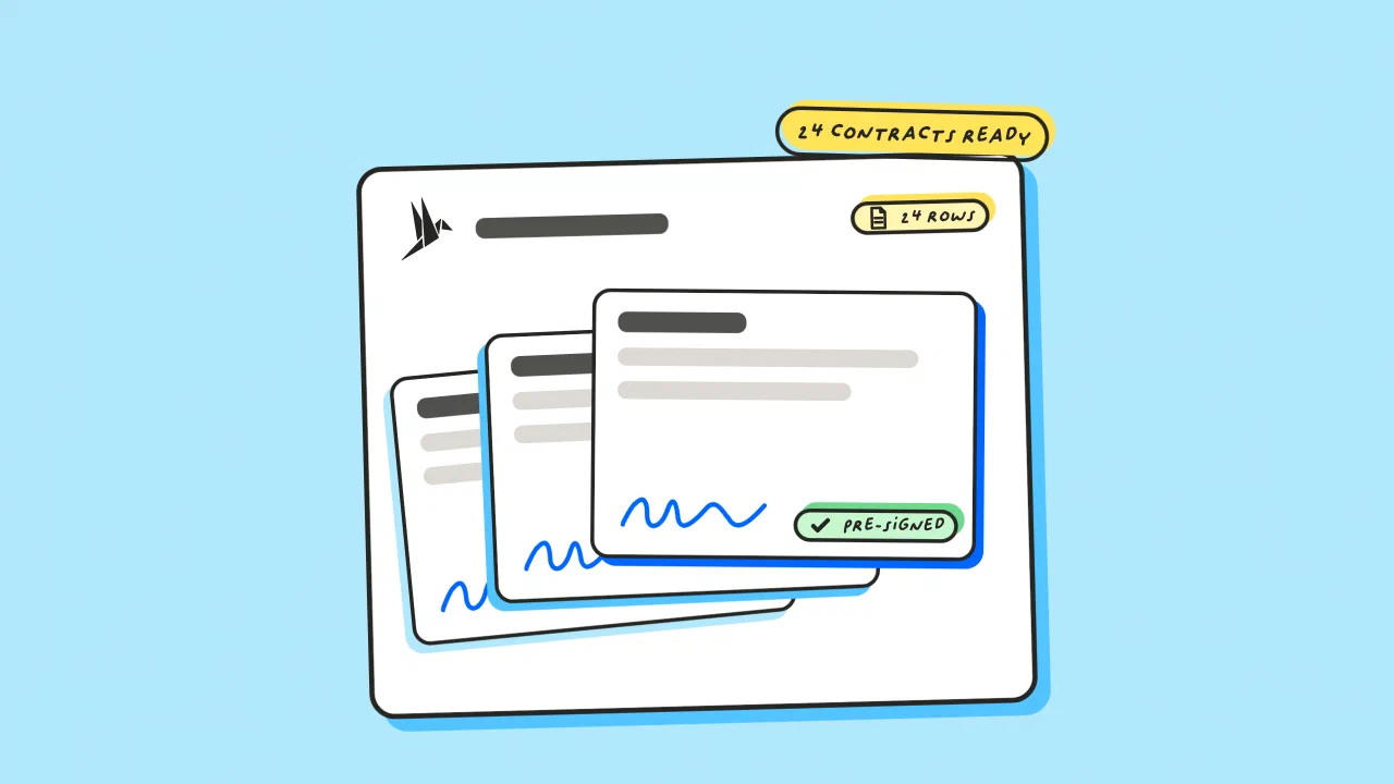 How to generate hundreds of pre-signed contracts in minutes