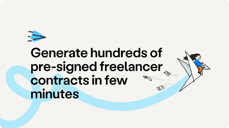 How to generate hundreds of pre-signed contracts in minutes