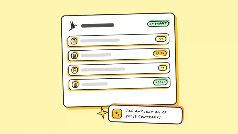 Organize contracts in bulk with AI
