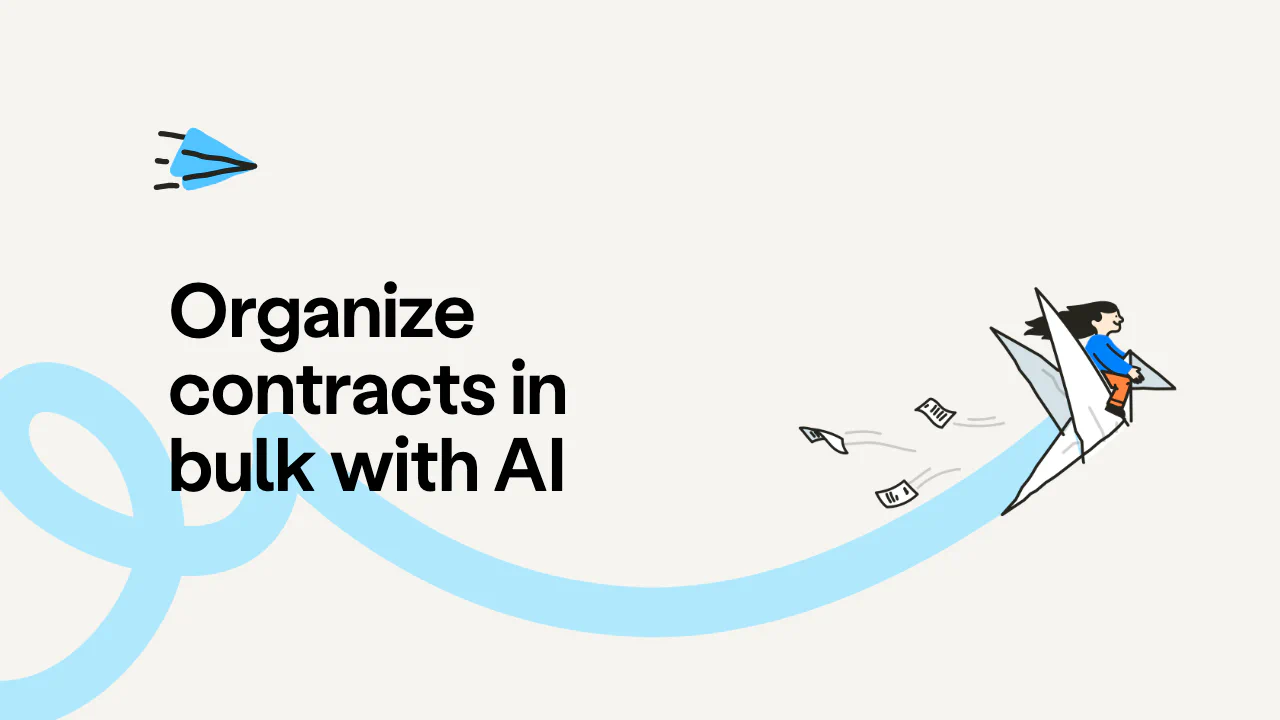 Organize contracts in bulk with AI