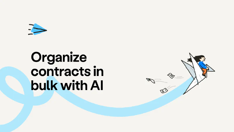 Organize contracts in bulk with AI