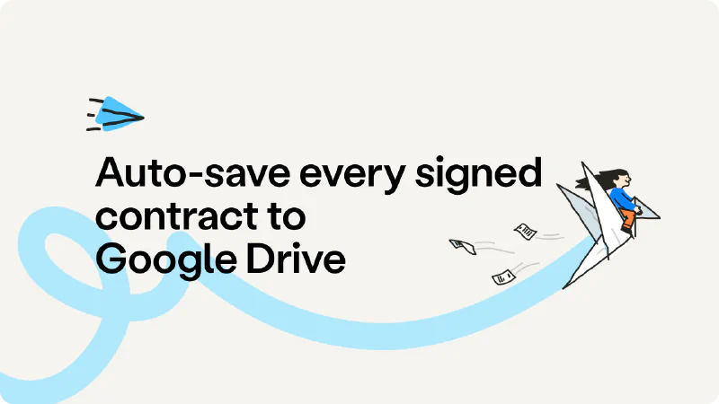 How to save signed contracts in Google Drive automatically