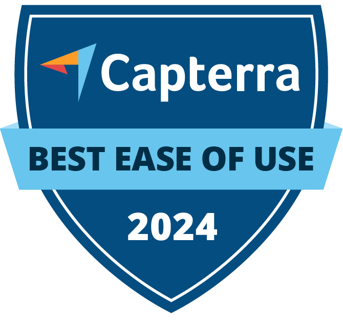 Capterra easy of use 2024 badge