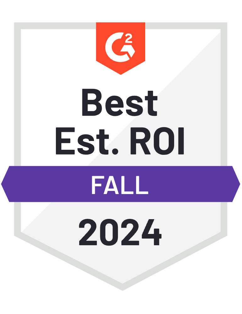 G2 best ROI 2024 badge