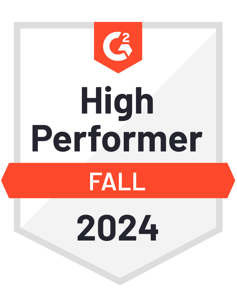 G2 high performer 2024 badge