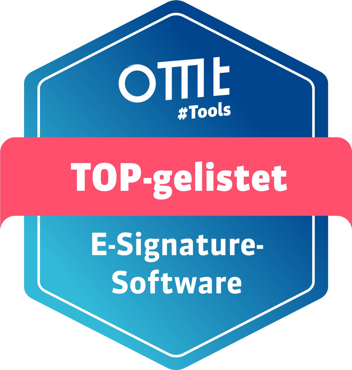 OMT 2024 Top Listed eSignature Abzeichen