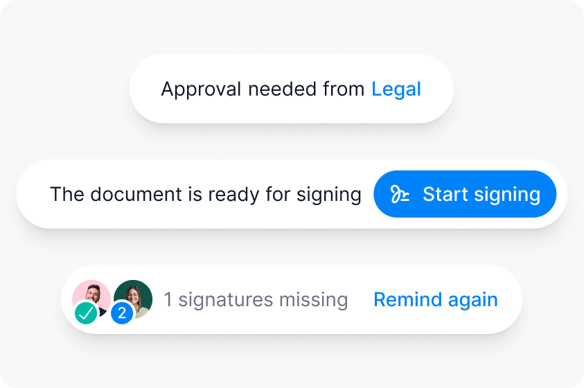 From draft to signed, without delays