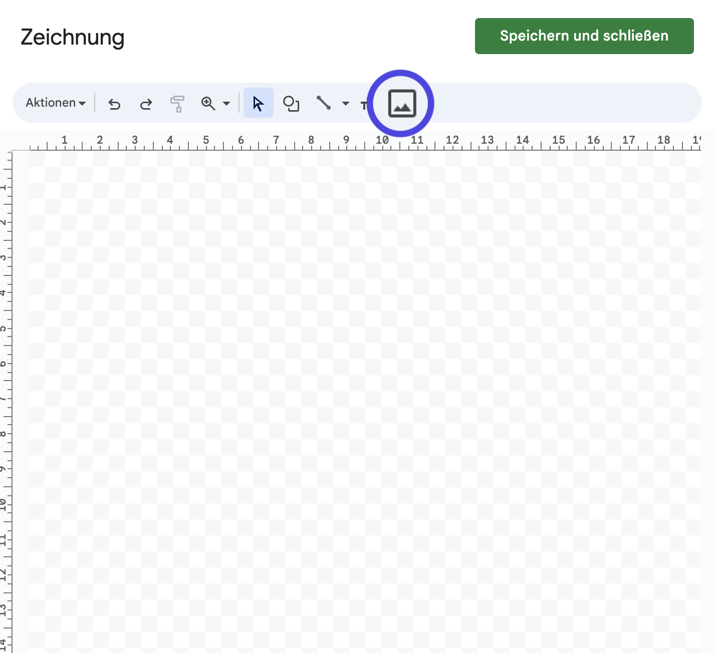 Bild Option Zeichnung Google Sheets