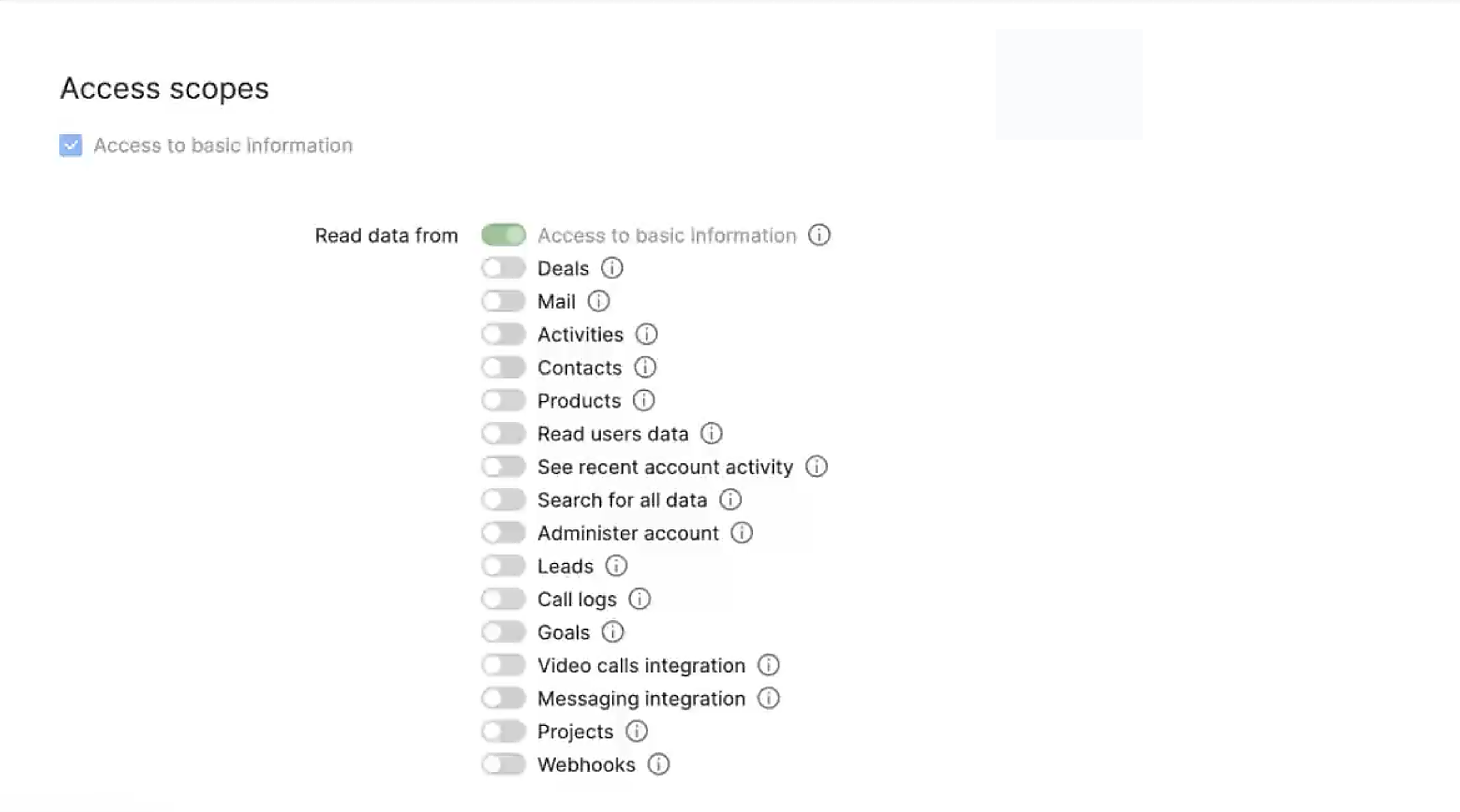 Pipedrive Settings Pipedrive Settings