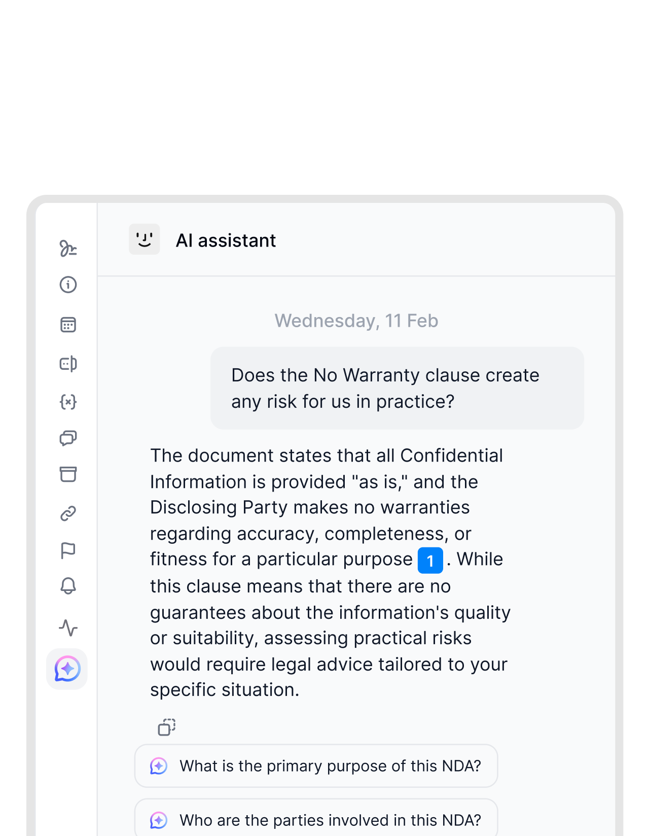 Not sure about a clause? Just ask.