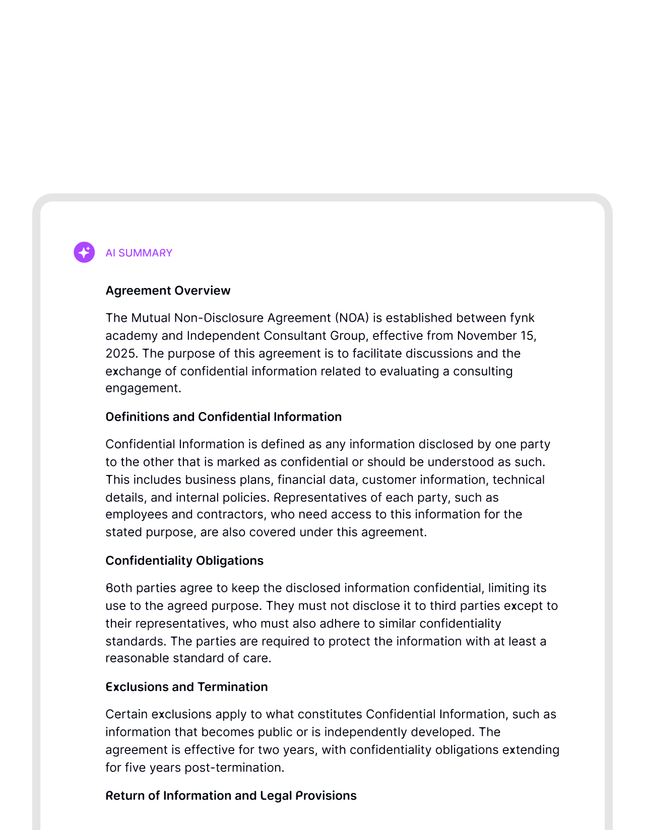 Get the key info in seconds with AI.