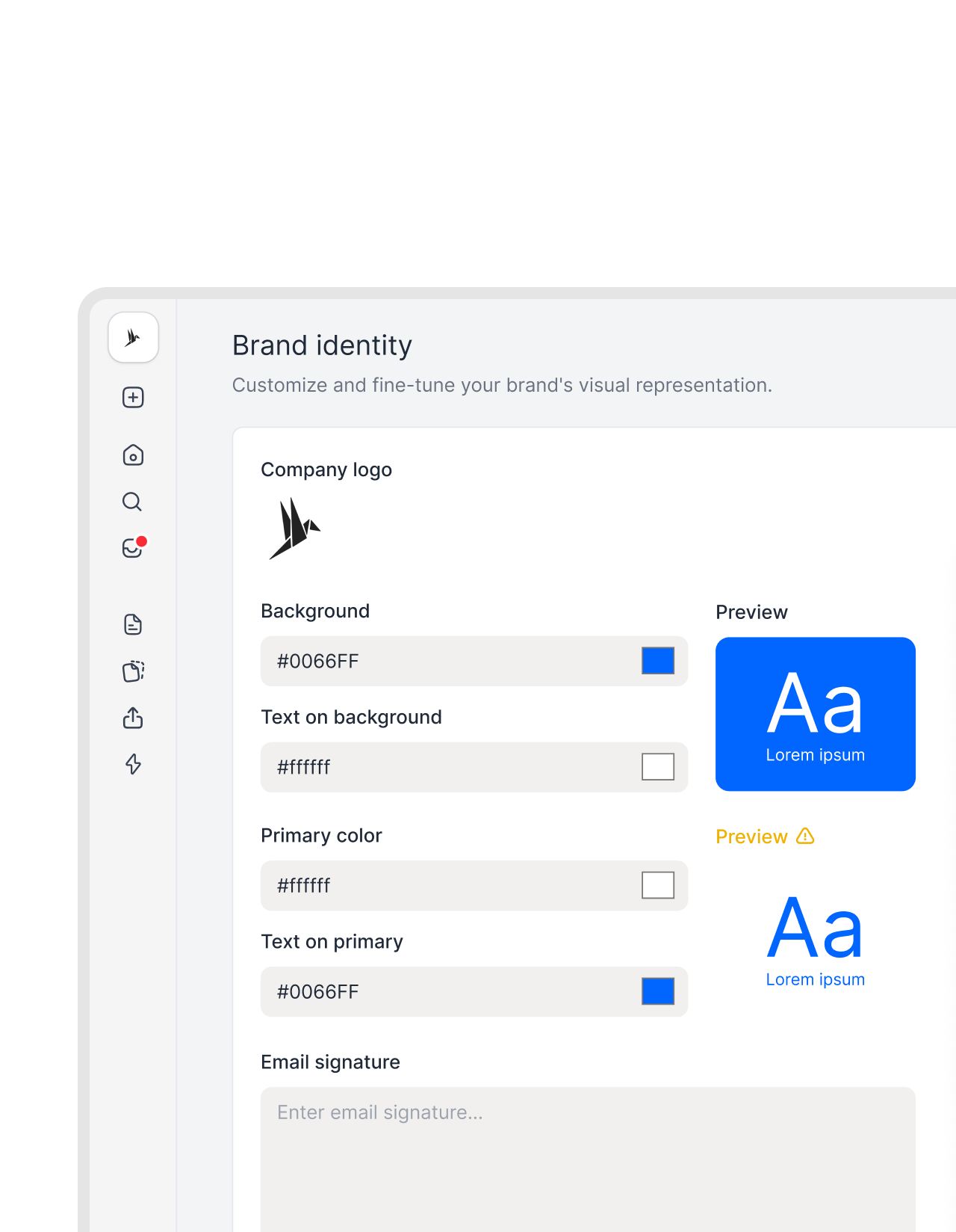 One setup. Every document, on brand.