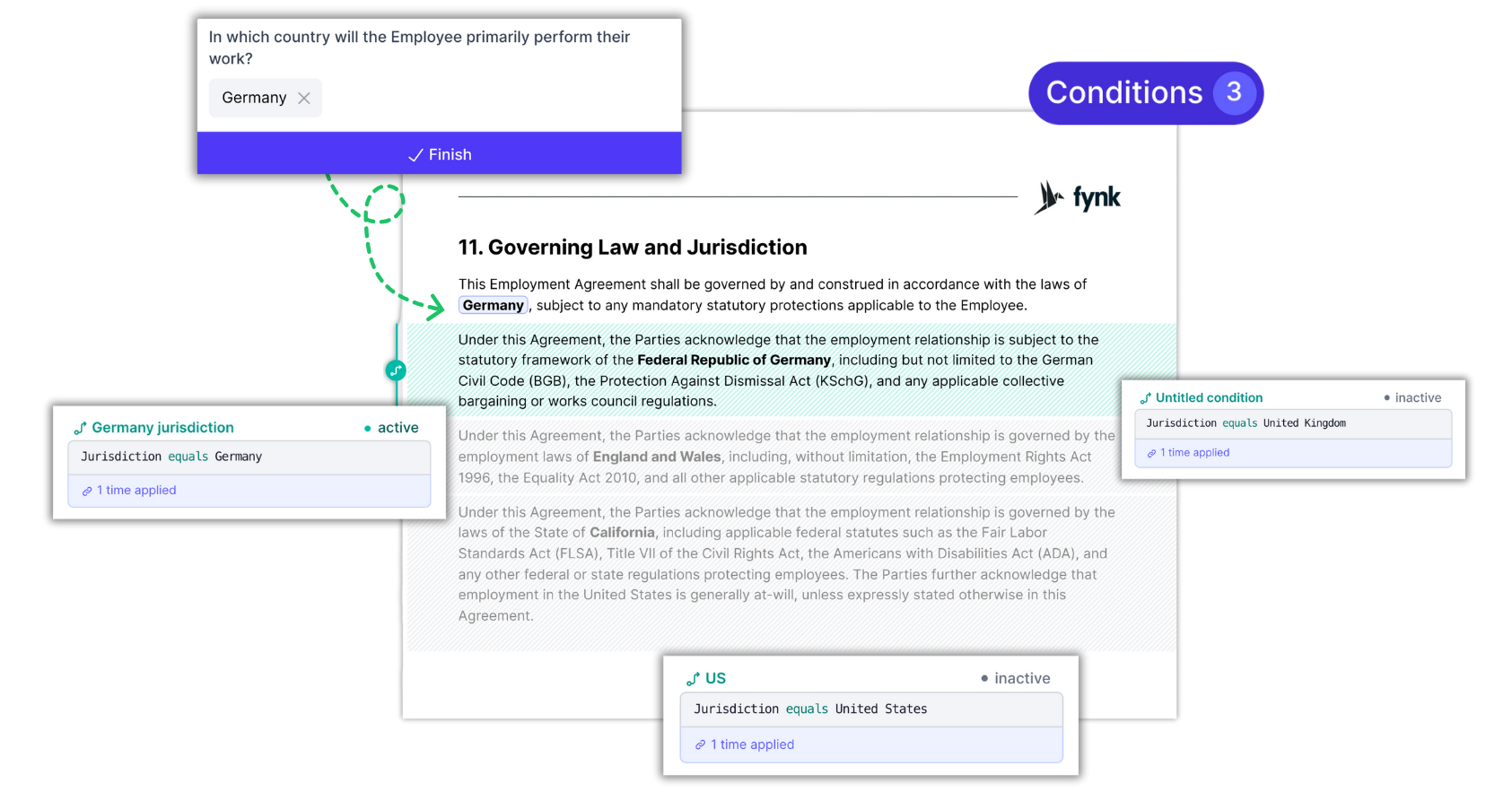 Conditional logic feature in fynk Conditional logic feature in fynk