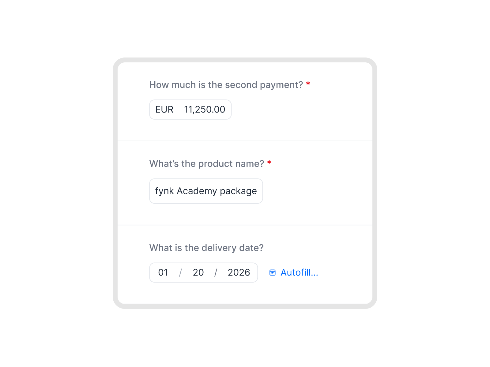 Conversational forms