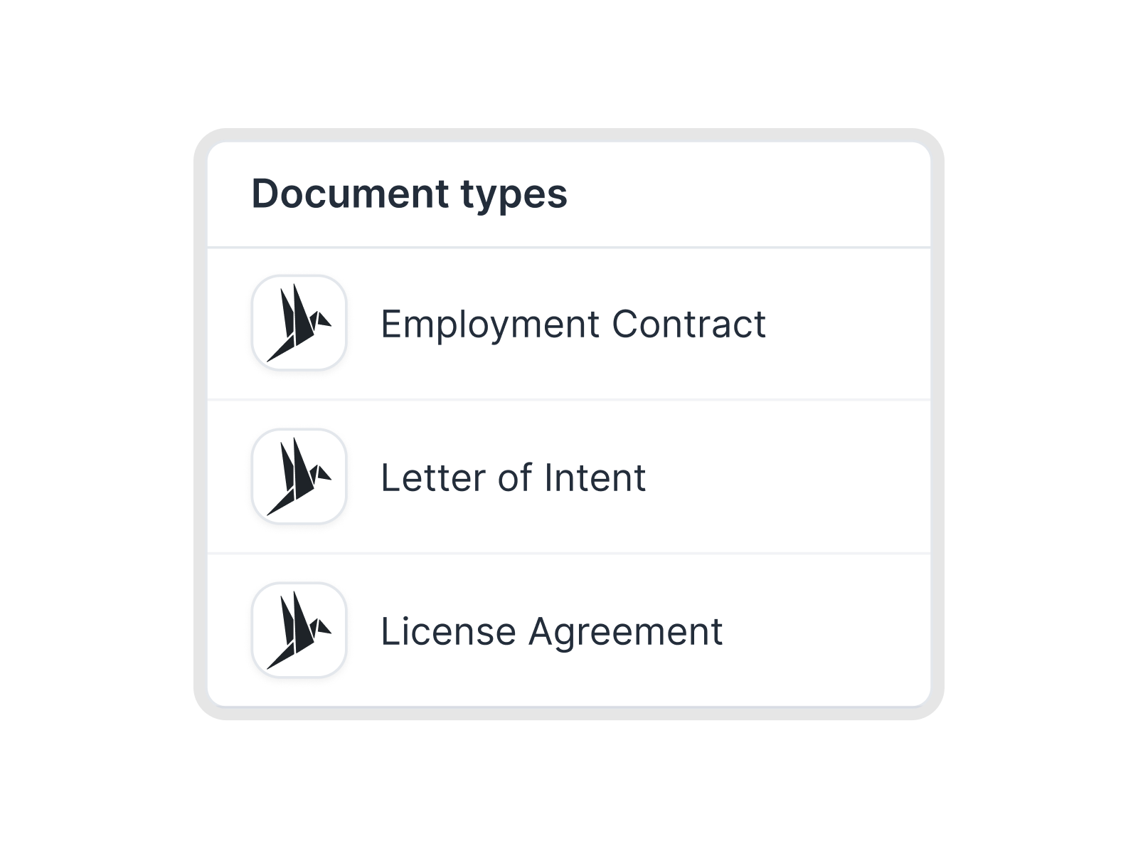 Customizable document types