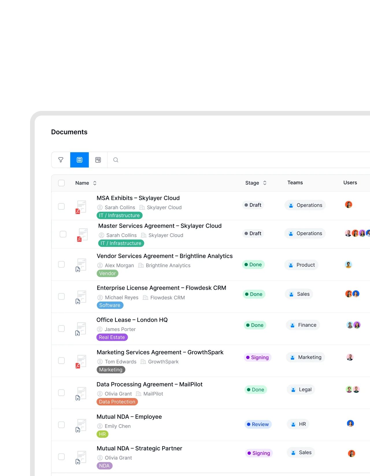 One document hub for every contract