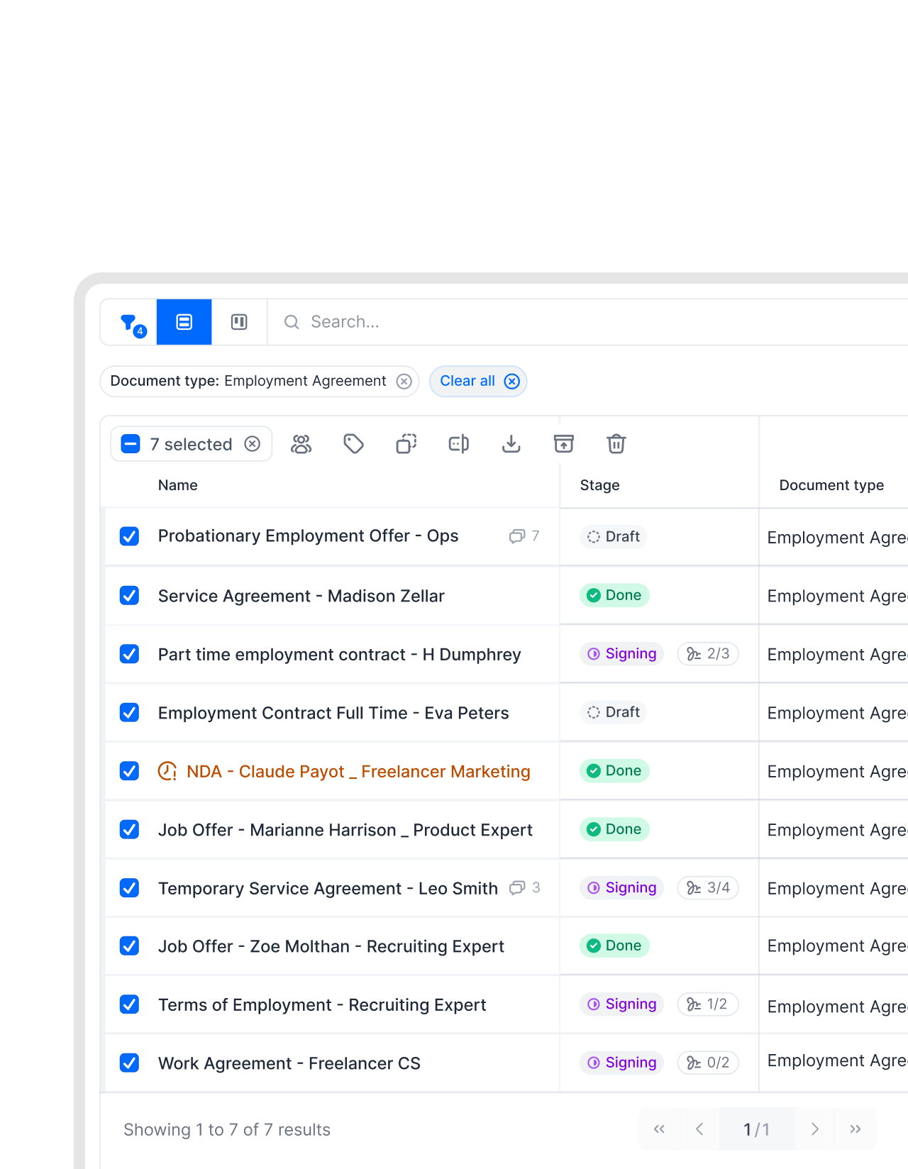 Make changes to multiple documents, at once.