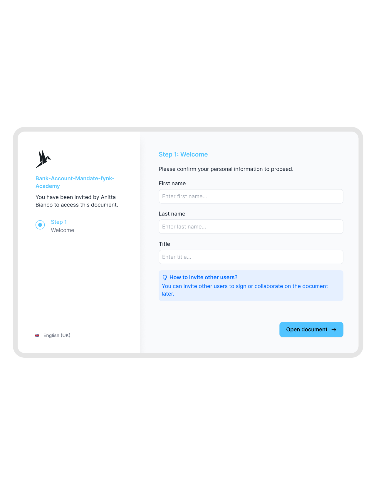Give your lawyer one document, not a login.