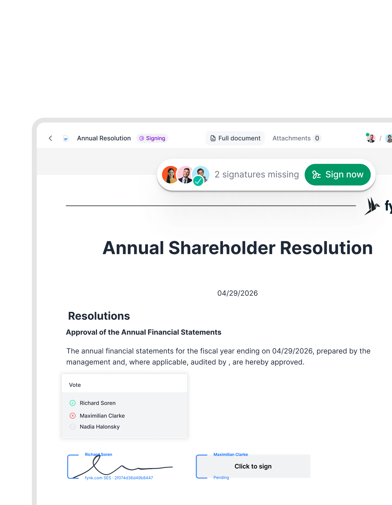 Stop writing resolutions in Word and emailing PDFs.