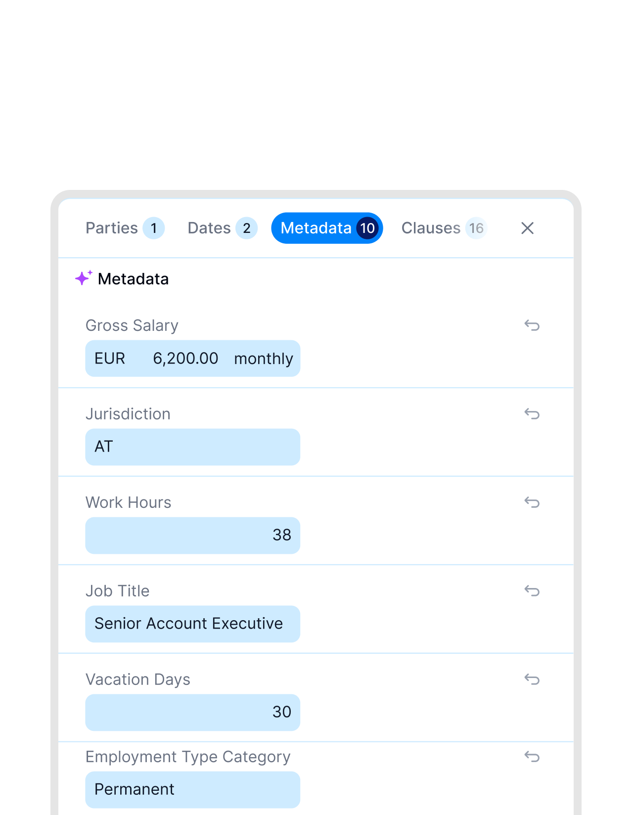Turn signed contracts into usable HR data.