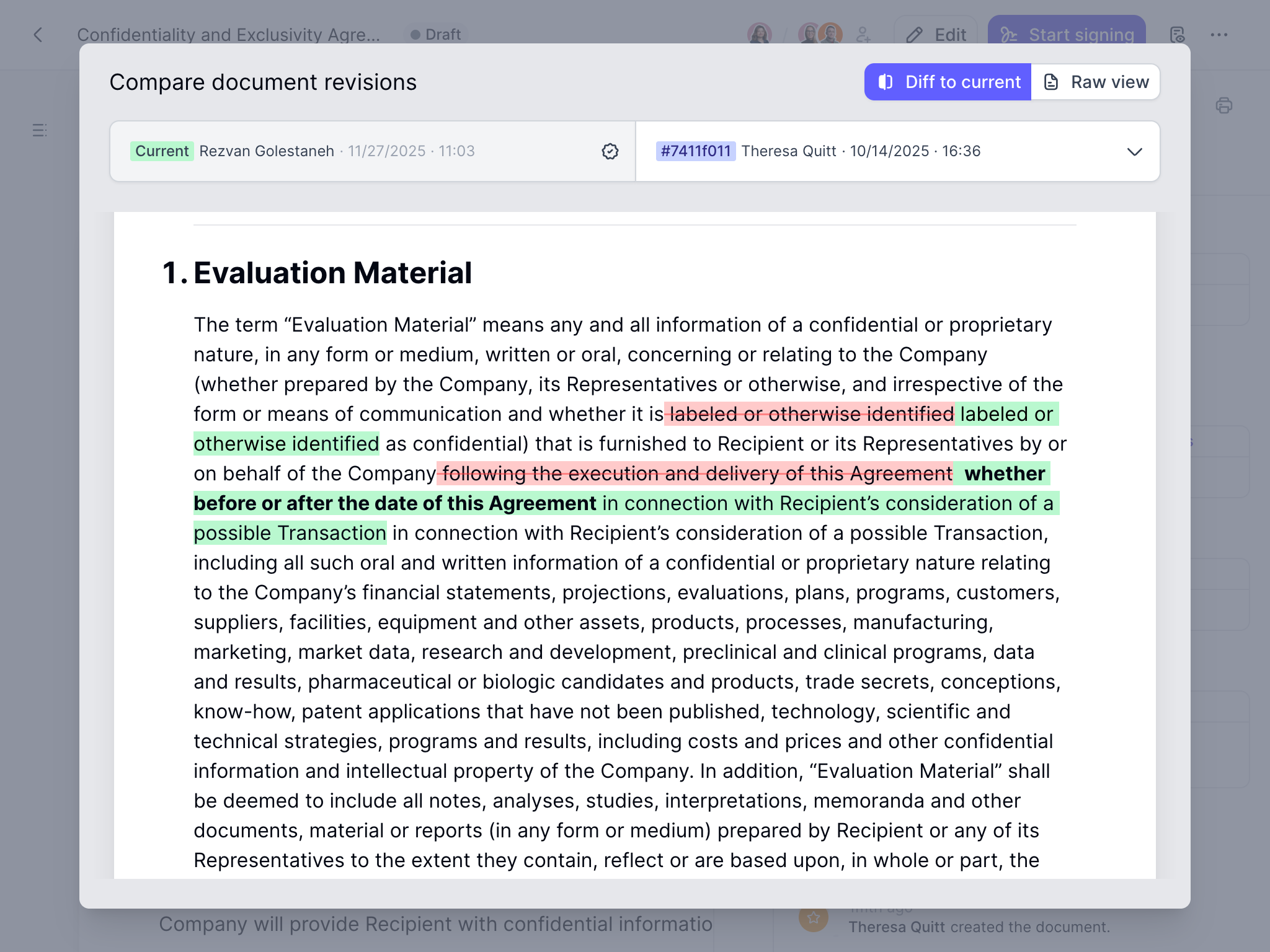 Version control in fynk